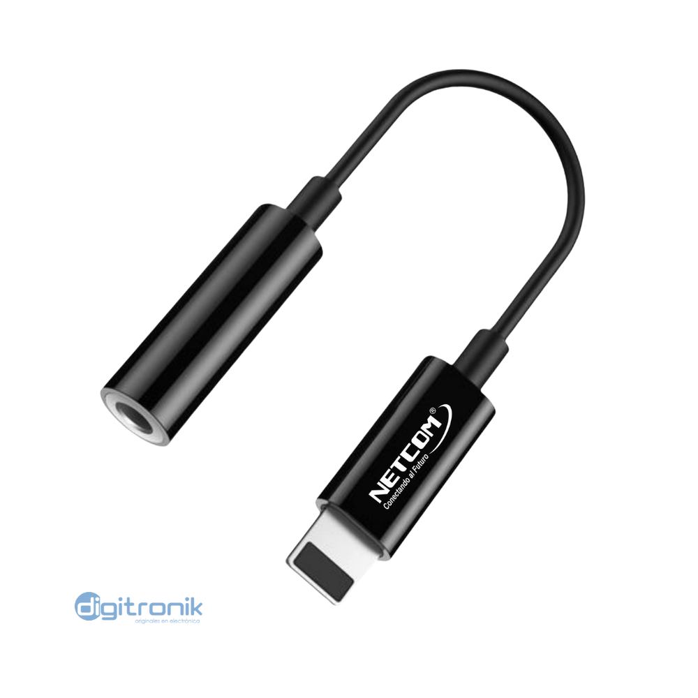 ADAPTADOR IPHONE LIGHTNING A 3.55MM NETCOM PE-VO0010