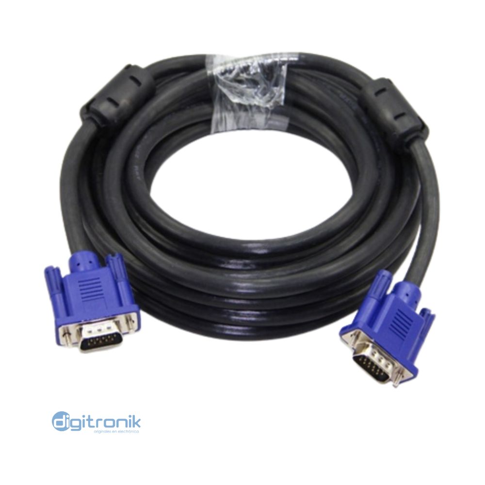CABLE VGA MALE TO MALE 8 MTS. (FERRITE CORES) TRAUTECH PEVG0096