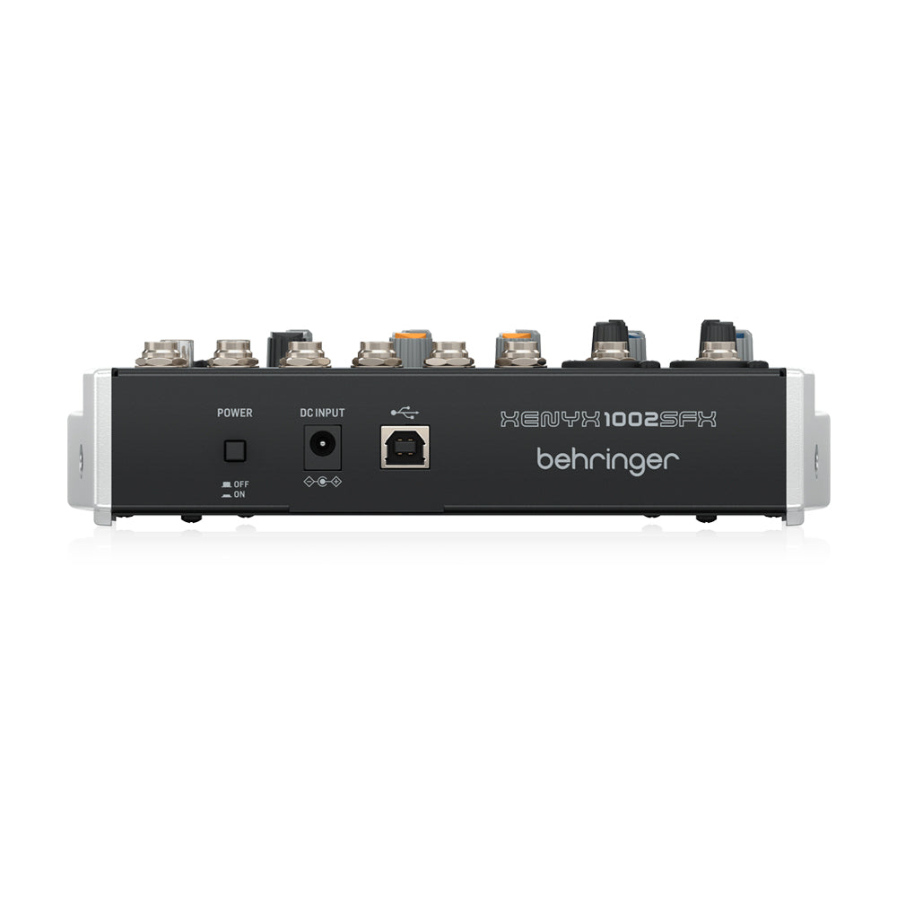 Mezcladora Behringer XENYX 1002SFX analógico premium de 10 entradas c/interfaz