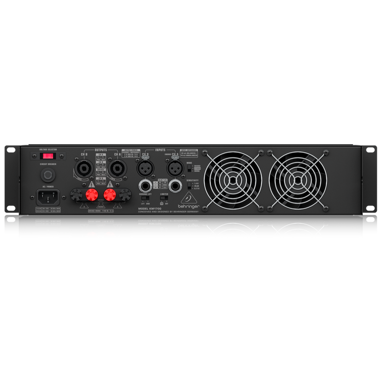 AMPLIFICADOR DE POWER BEHRINGER KM1700 2X800