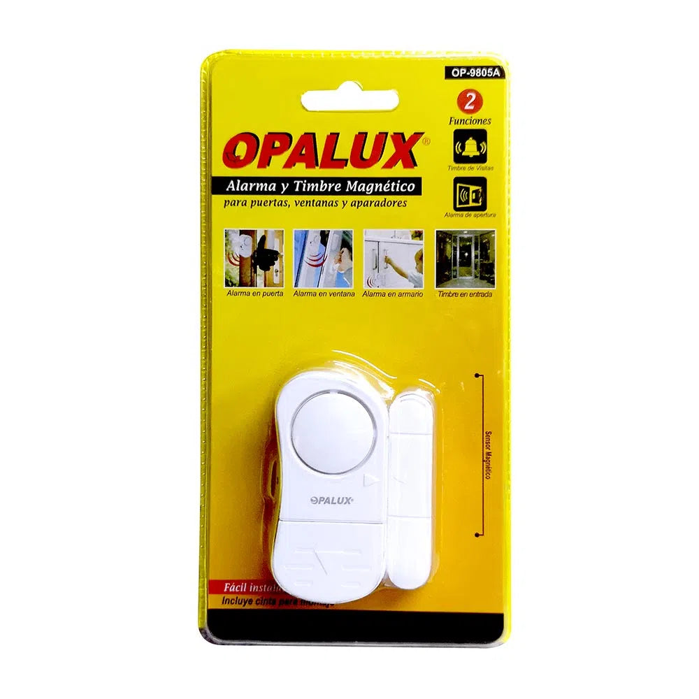 Alarma y aimbre magnético 2 tonos OP-9805A OPALUX