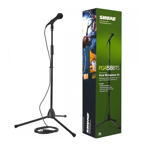 SHURE PGA58BTS Kit de Micrófono Dinámico y Soporte