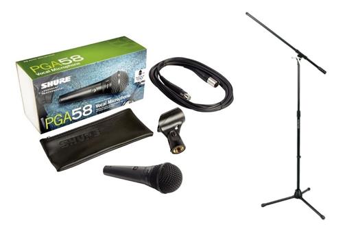 SHURE PGA58BTS Kit de Micrófono Dinámico y Soporte
