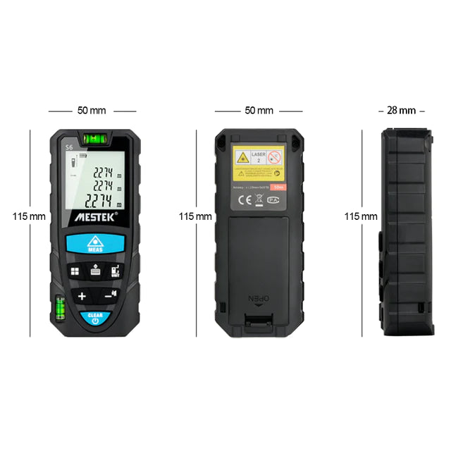 DISTANCIOMETRO DIGITAL LASER 100M MESTEK S6-100M MESTEK