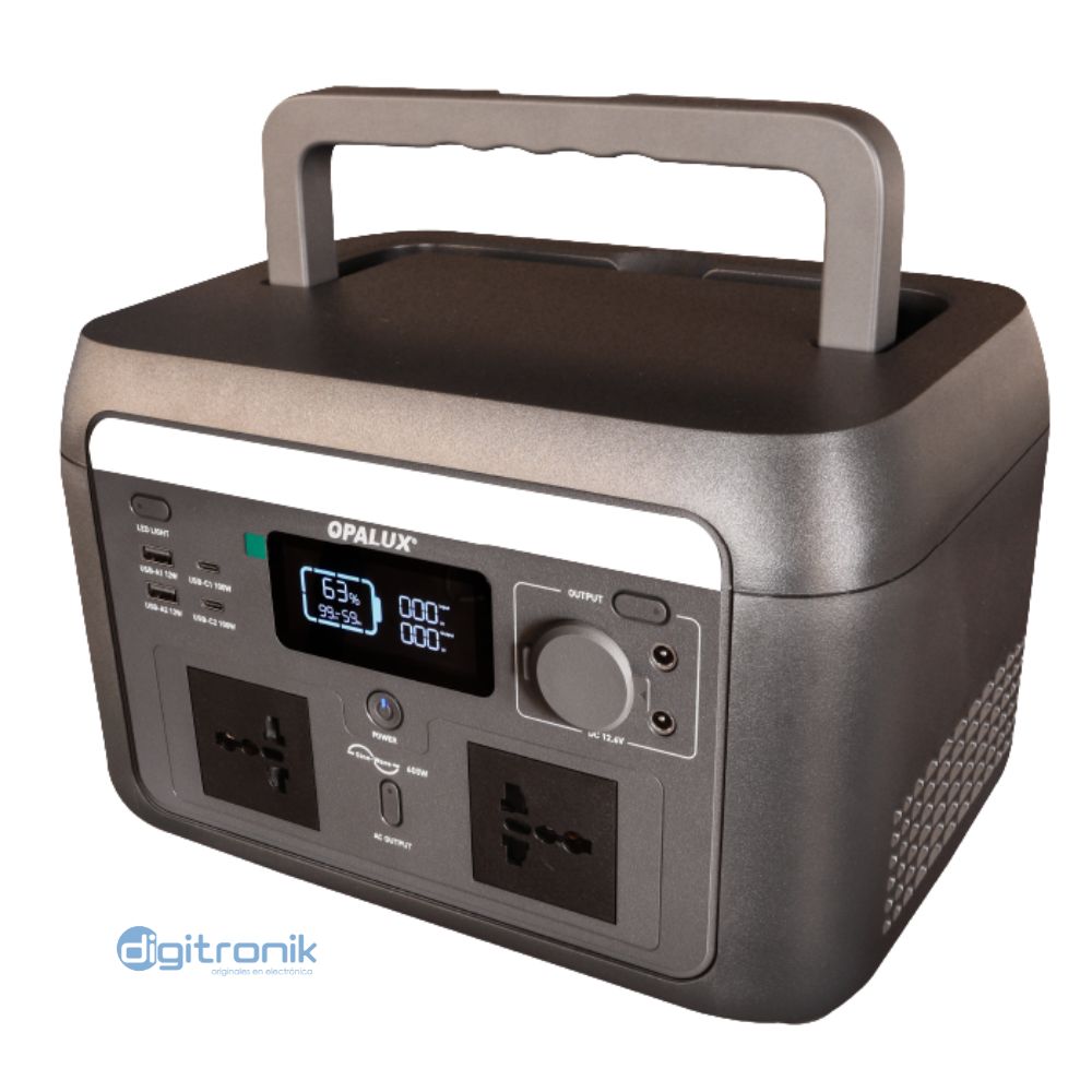 ESTACION DE ENERGIA PORTATIL OPALUX 300W 220V OP-SR0KW3L