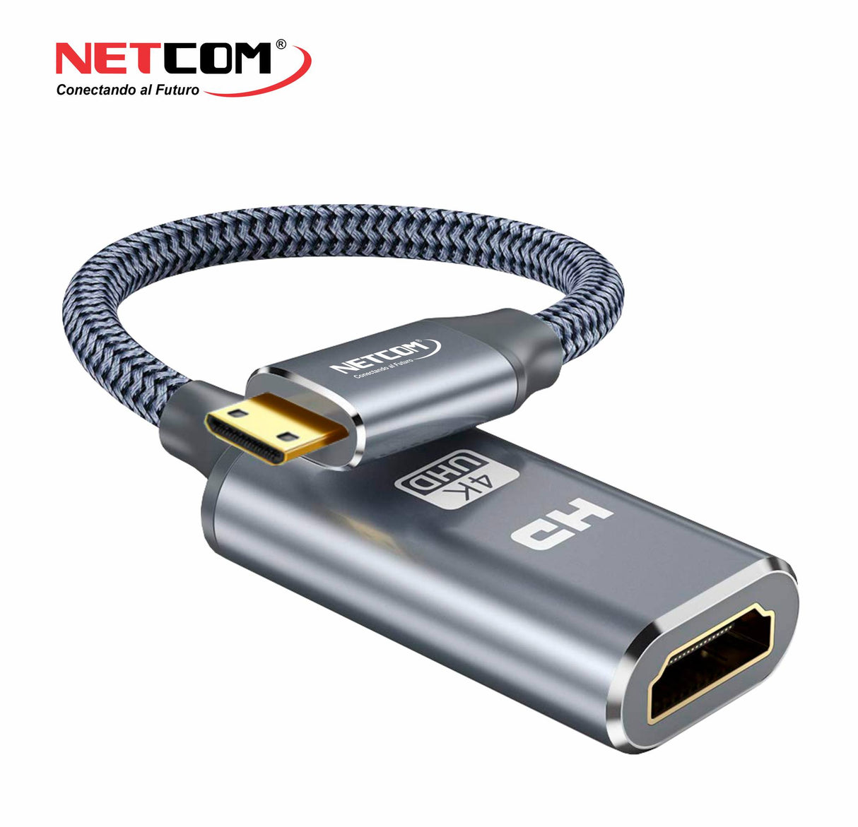 CABLE ADAPTADOR MINI HDMI A HDMI UHD 4K@60Hz - PE-VA0376 NETCOM
