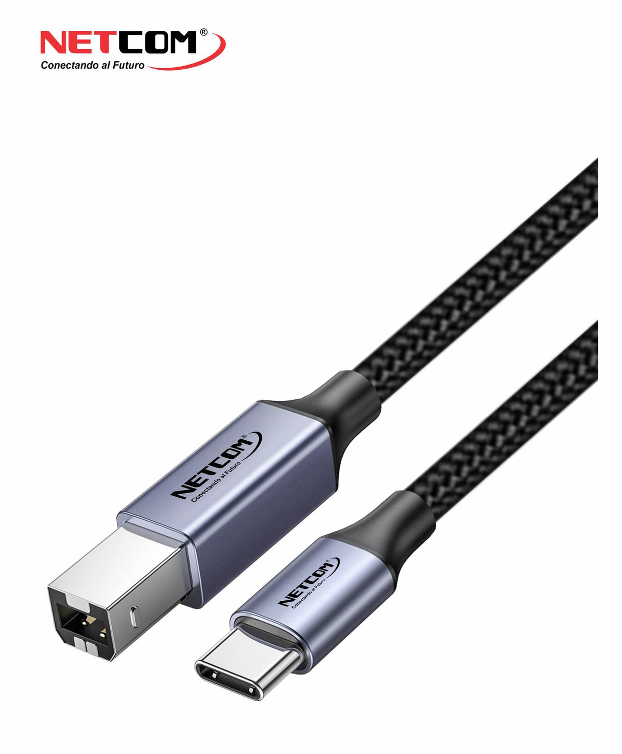 CABLE USB C 3.1 PARA IMPRESORA 1.8MTS NETCOM PE-CA0111
