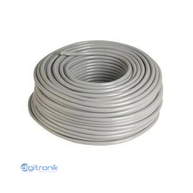 CABLE VULCANIZADO GRIS NLT 2X14 AWG BRANDE X 100MTS