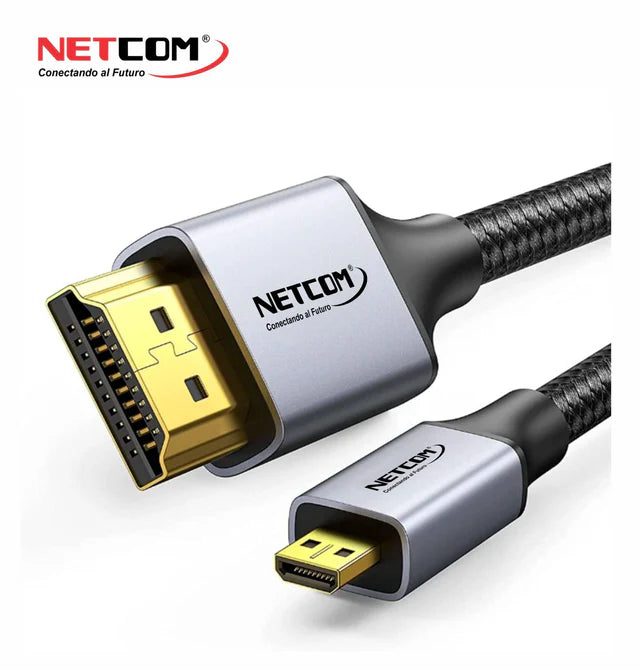 CABLE MICRO HDMI A HDMI DE 3 MTS UHD 4K@60Hz V2.0 - PE-HD0833 NETCOM