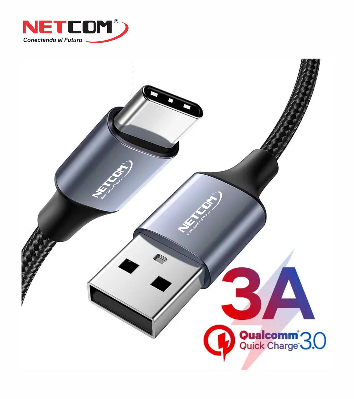 Cable USB Tipo C de 1.80 Metros PE-CA0105 NETCOM