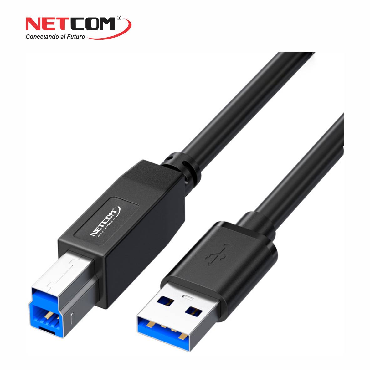 Cable Premium USB 3.0 AM a BM de 1.80 Metros PE-US0022 NETCOM