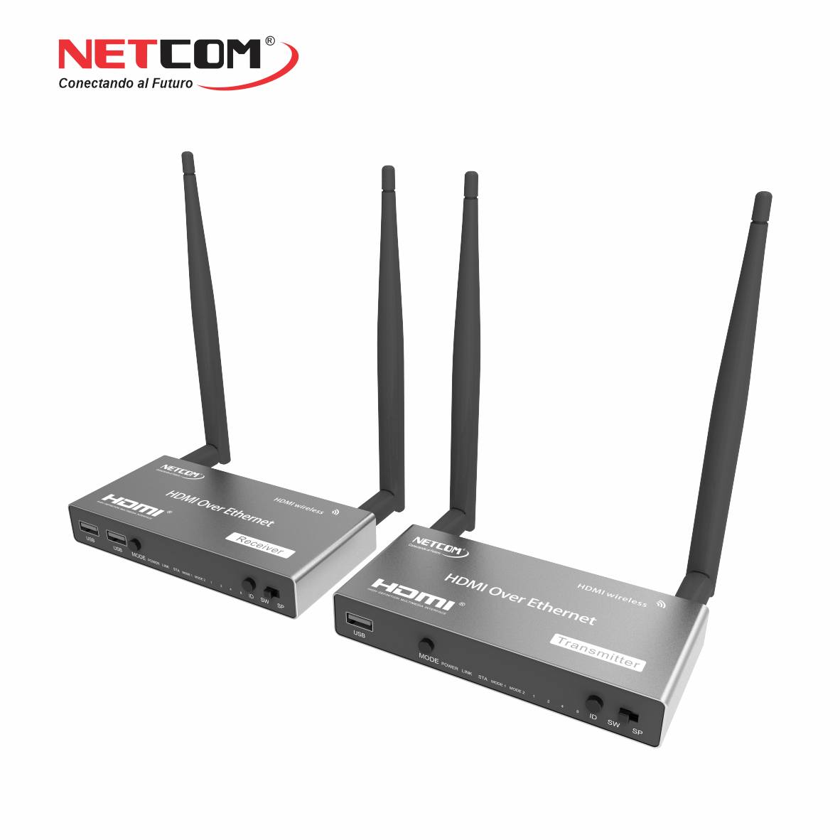 Extender KVM HDMI Inalámbrico de 200 Metros PE-EXI200 NETCOM