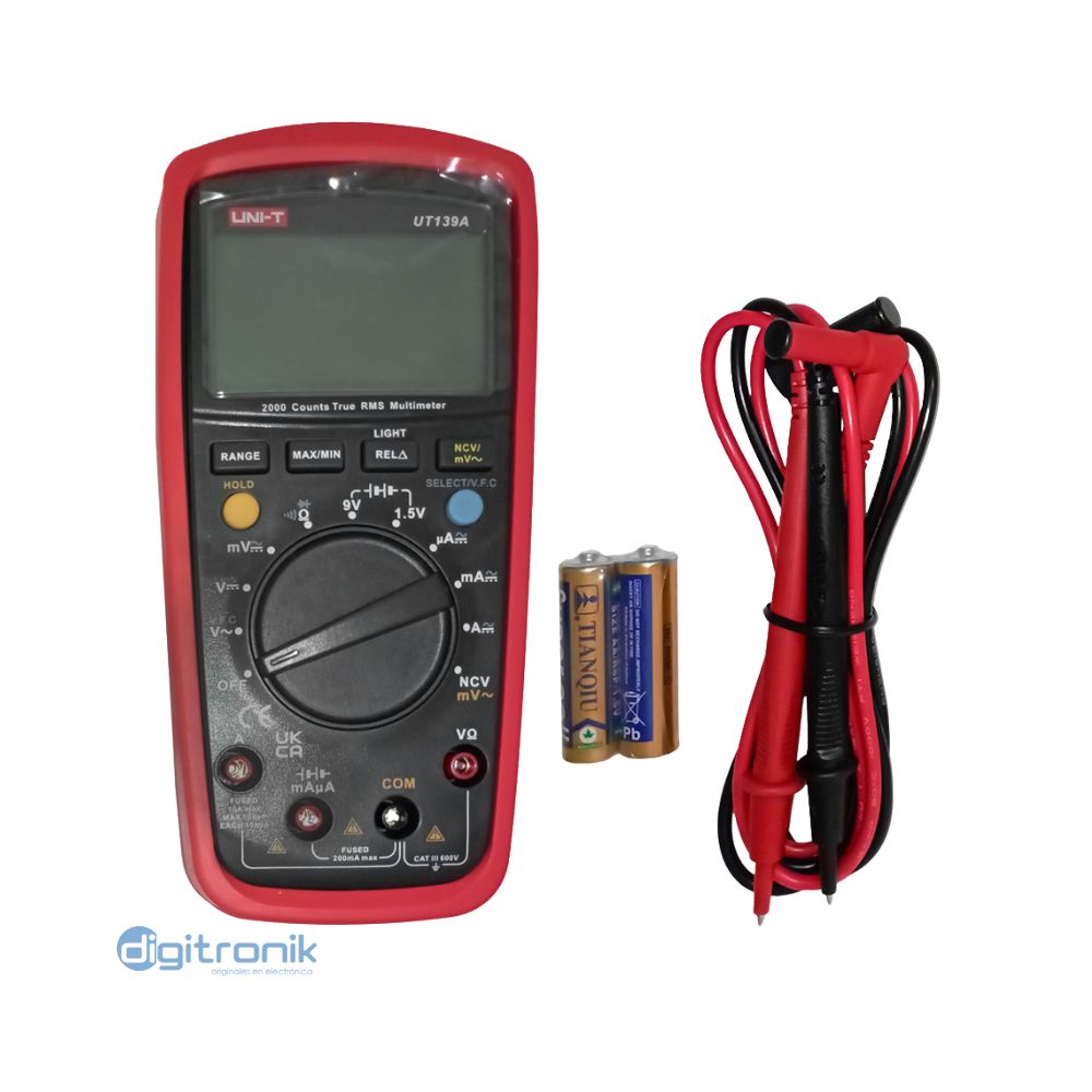 MULTITESTER DIGITAL TRUE RMS UNI-T UT-139A
