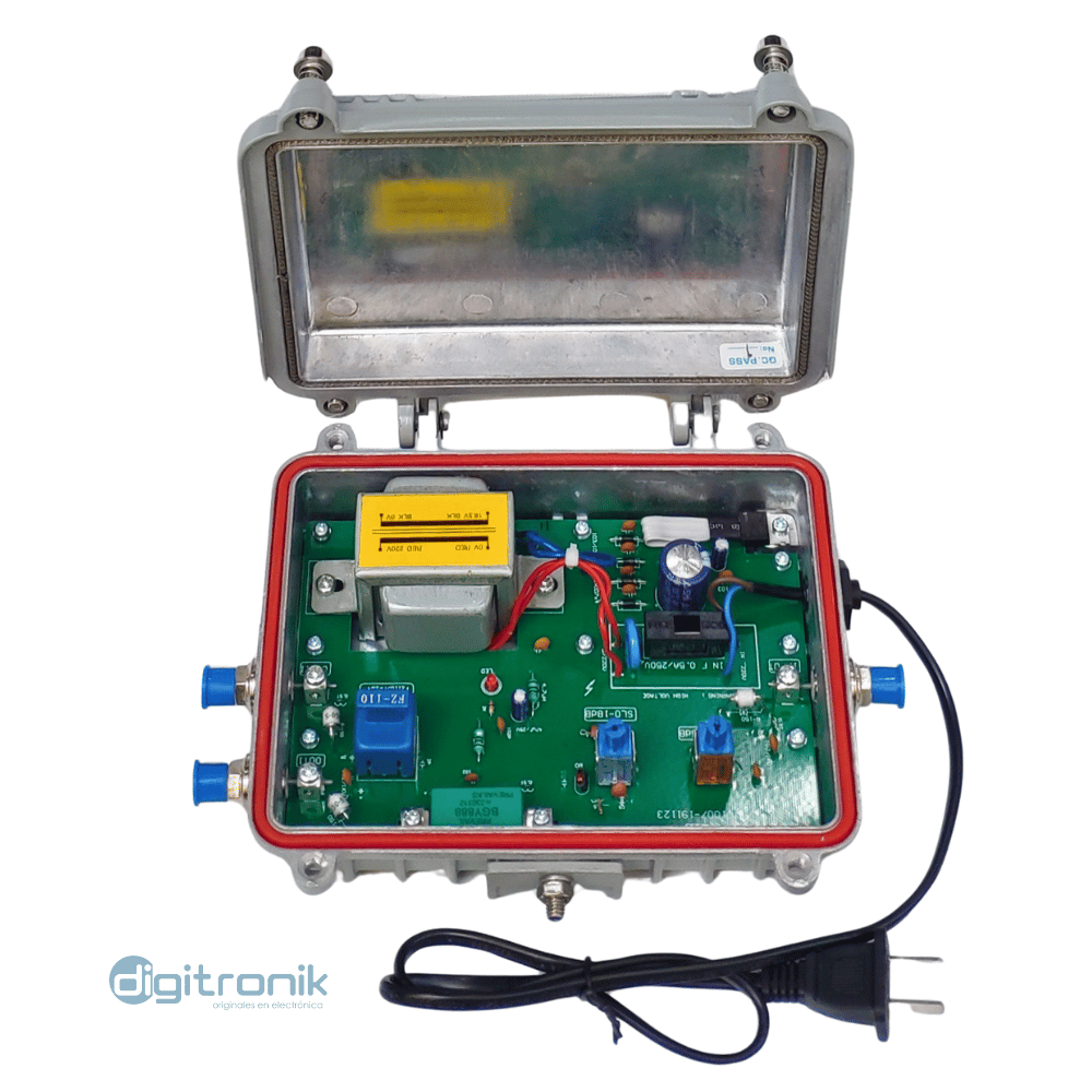 AMPLIFICADOR DE SEÑAL CATV PARA TV CABLE 40DB 47-860MHZ EC-8132