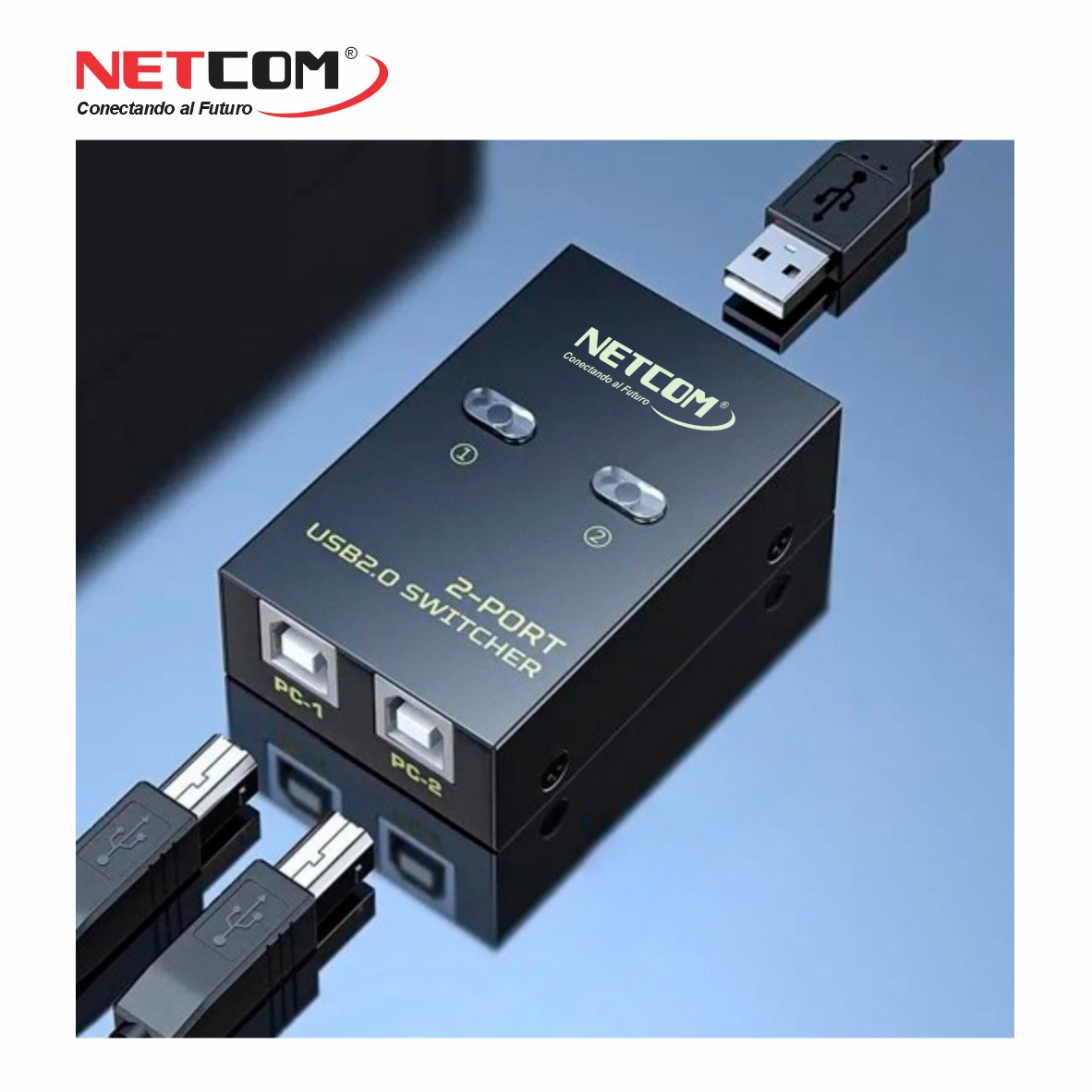 SWITCH USB IMPRESORA 2 X 1 NETCOM PE-SU0012