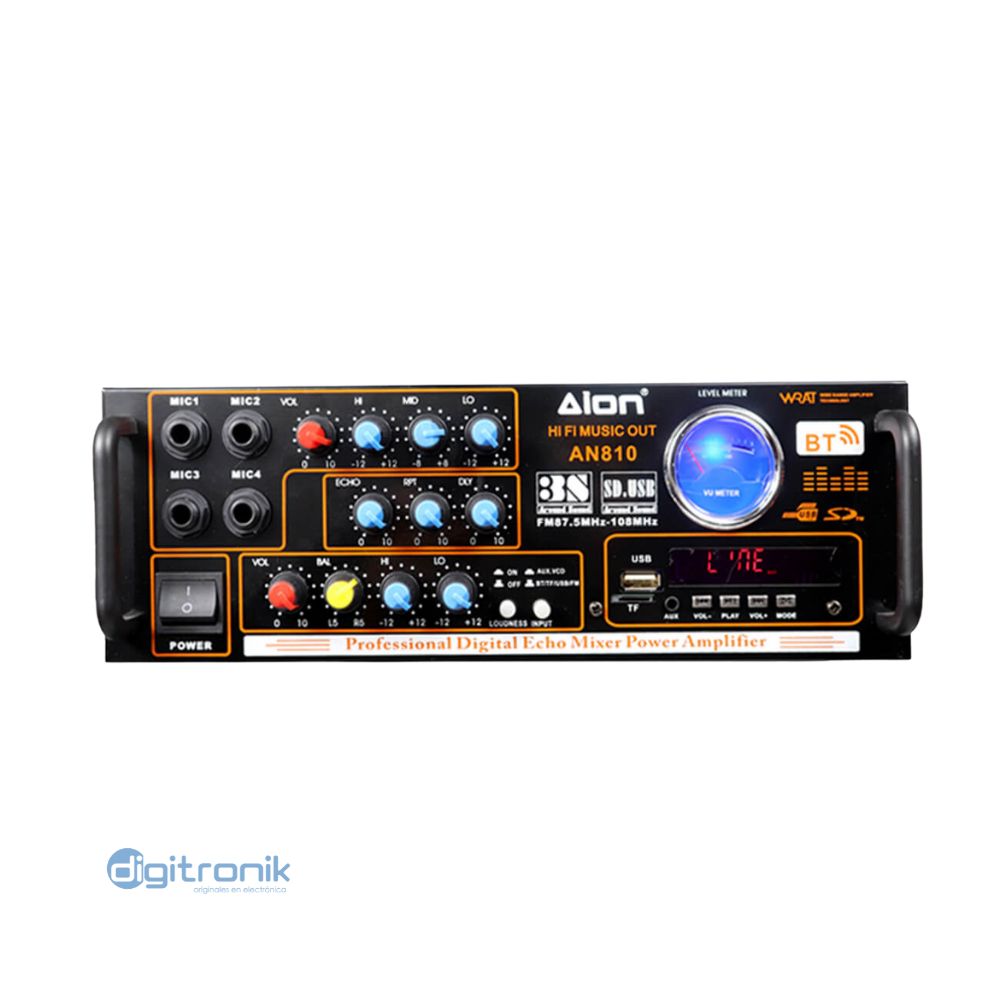 AION AMPLIFICADOR 220/12V USB,MP3 AN 810