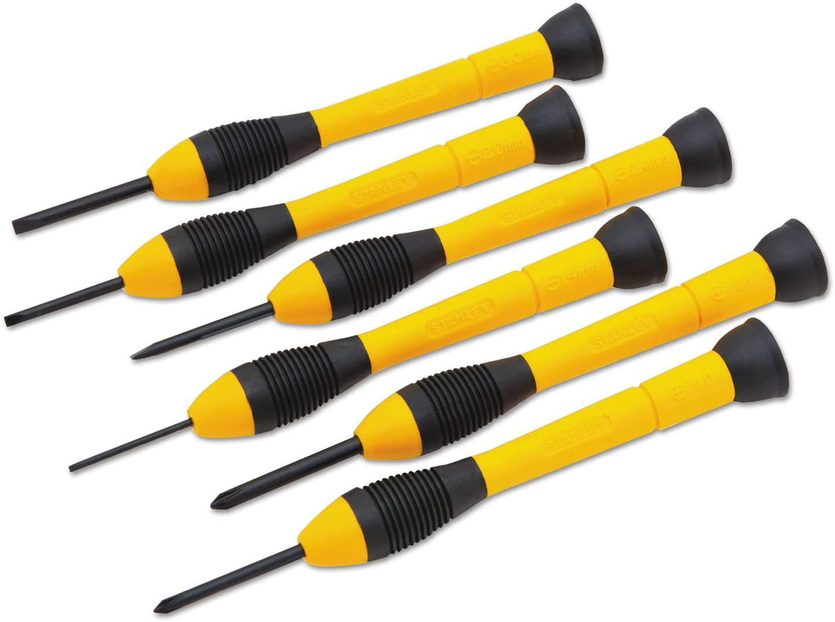 Juego destornilladores de precision x 6 pza Stanley 66052