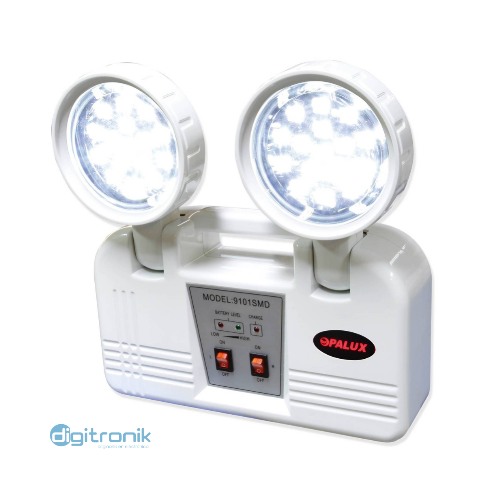 LAMPARA DE EMERGENCIA OPALUX AUTOMATICA 9H 32 LED SMD 1200 9101SMD