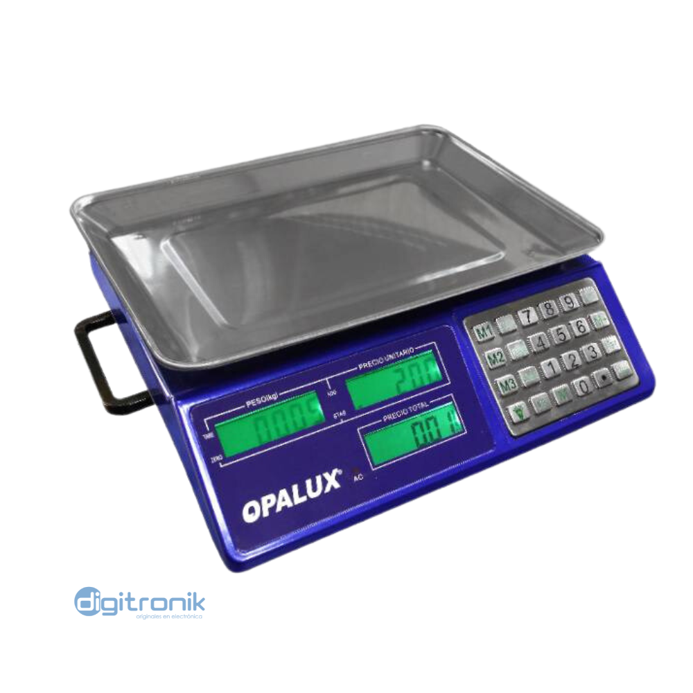 BALANZA DE MESA 40 KILOS PANTALLA LCD OPALUX OP-983S