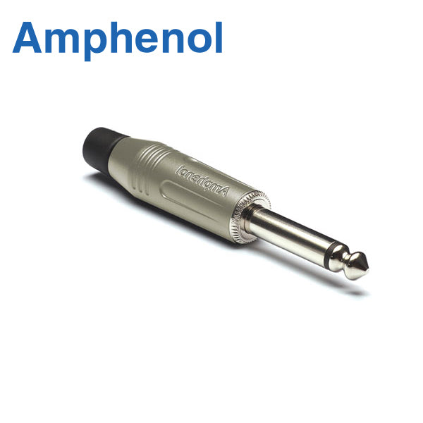 PLUG MONO 1/4 SATINADO STANDARD ACPM-GN AMPHENOL