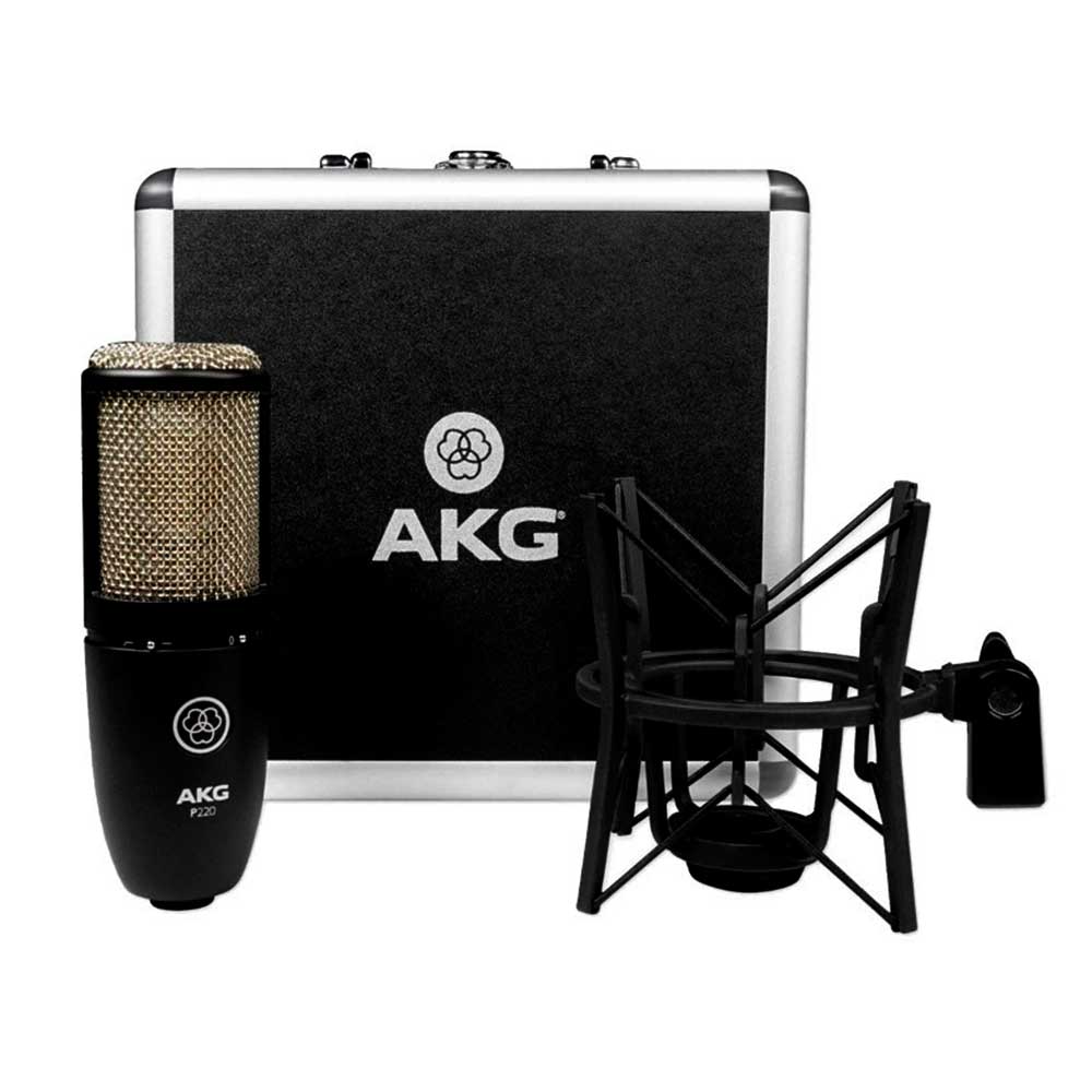 Micrófono AKG P220 de condensador para estudio diafragma grande