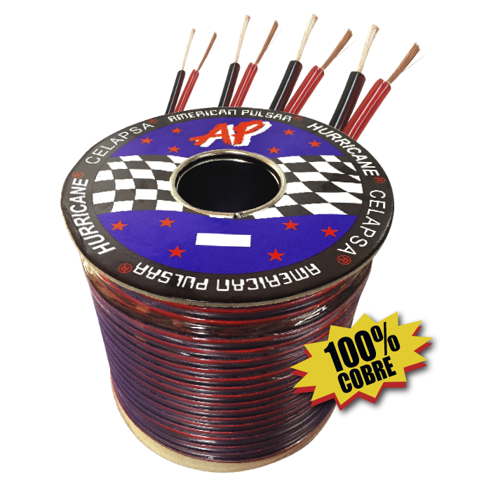 CABLE R/N TRANSPARENTE Nº12 100M HURRICANE AP-12T