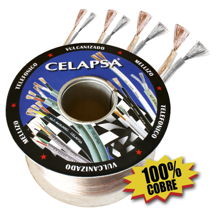 CABLE MELLIZO CRISTAL Nº16 100M HURRICANE AP-16C