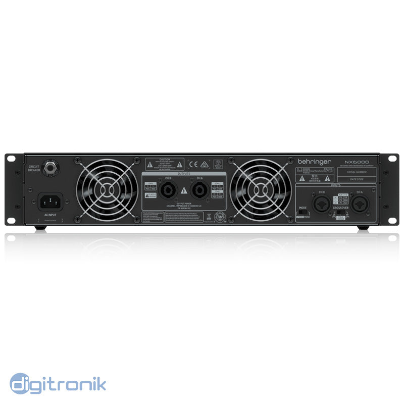 POWER AMPLIFICADOR BEHRINGER NX600 ULTRALIGERO 6000W