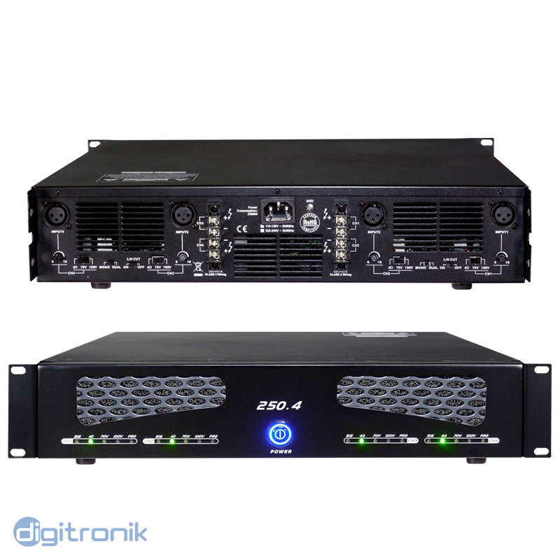 AMPLIFICADOR(POWER) PERFECTION 250W X 4CH 250.4