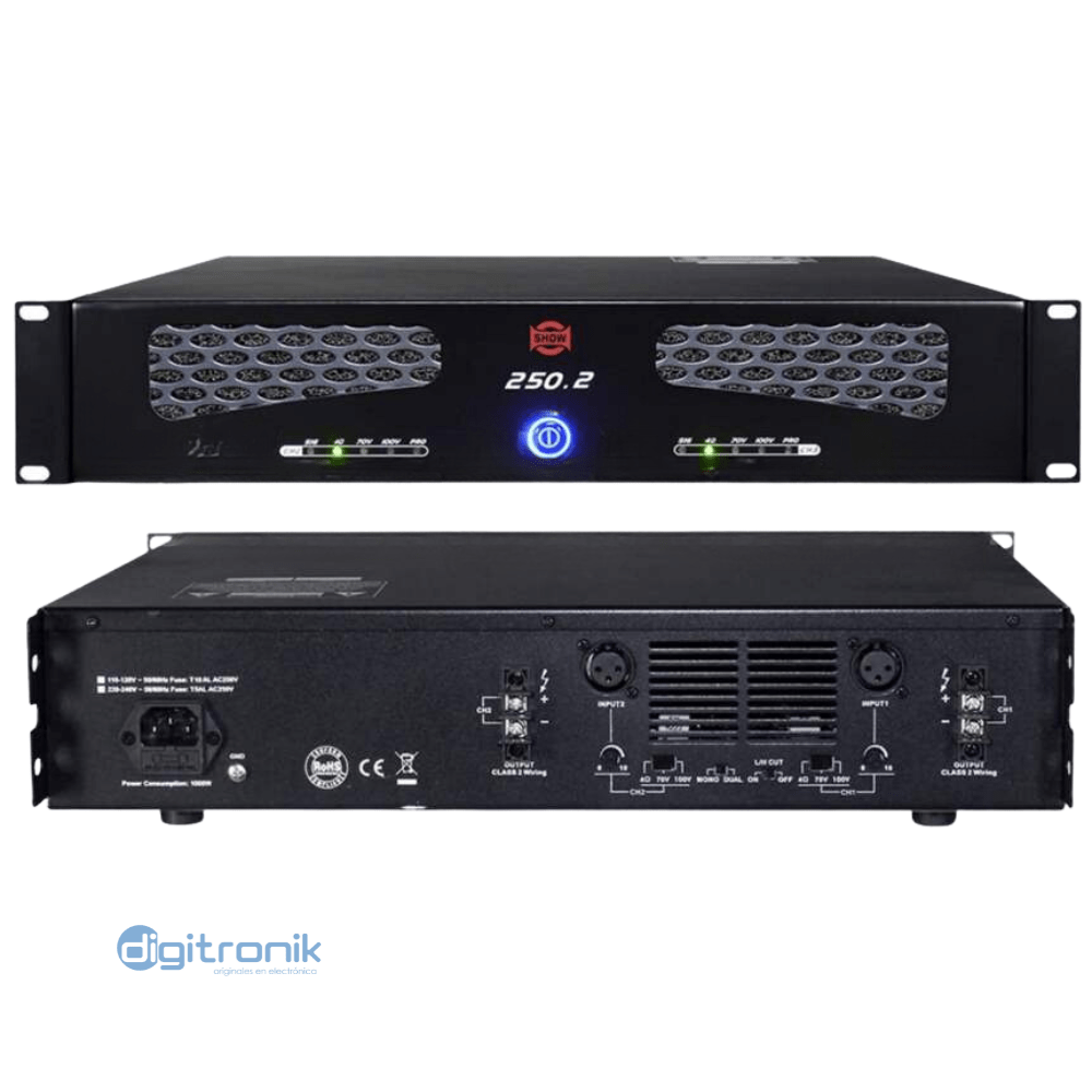 AMPLIFICADOR PERFECTION 250.2 250W X 2 PD02258