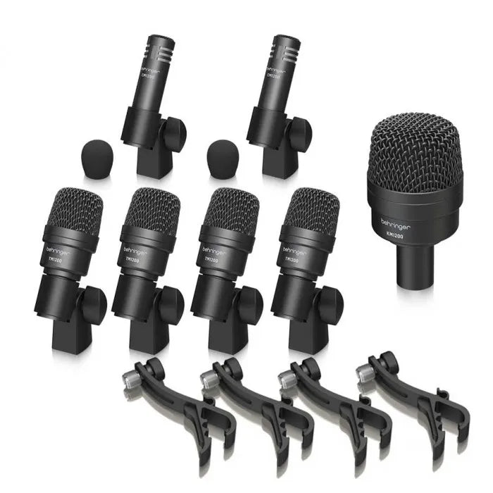 SET DE 7 MIC BATERA BEHRINGER BC1200