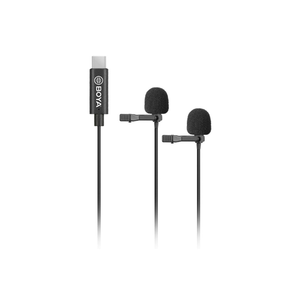 MICROFONO DE SOLAPA DOBLE CON ENTRADA TIPO-C BOYA BY-M3D