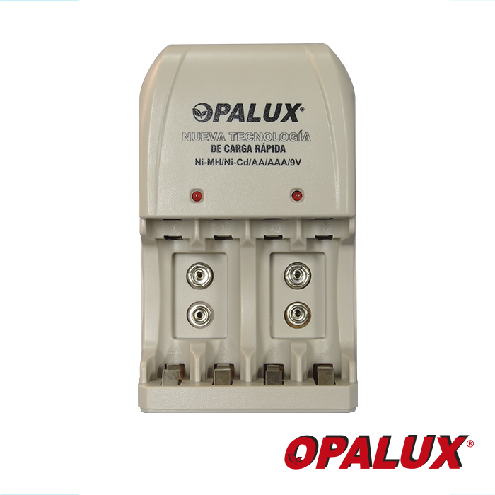 Cargador de baterías recargables 9V/AA/AAA BPI-0604 OPALUX