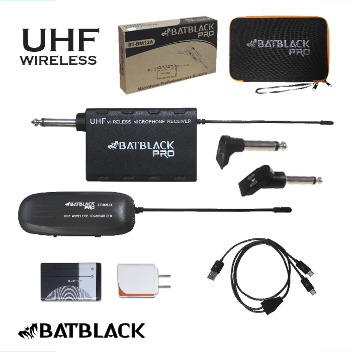 MICROFONO PROFESIONAL P/GUITARRA PRO BT-BM12A BATBLACK