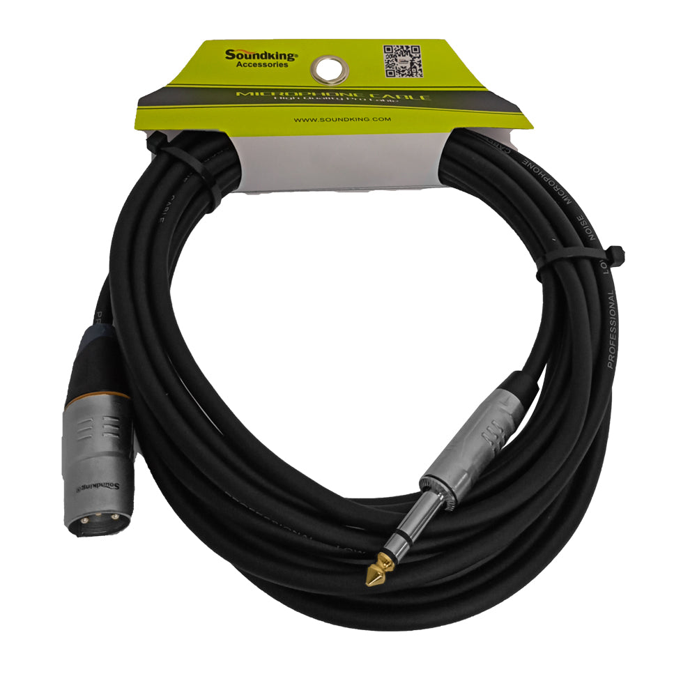 CABLE PLUG XLR A PLUG STEREO 6.3MM MEDIDA 5M SOUNDKING BXJ073/5M