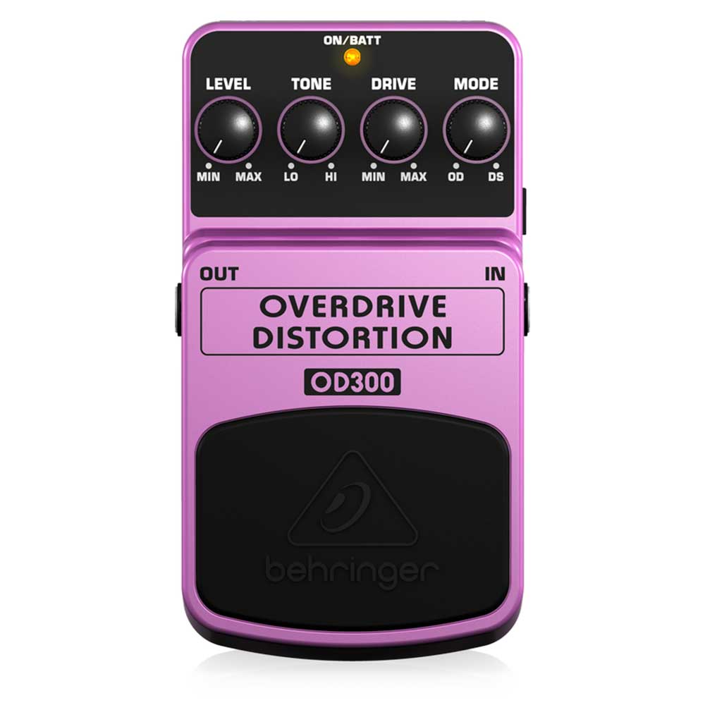 PEDAL DE EFECTOS OVERDRIVE/DISTORSION BEHRINGER OD300