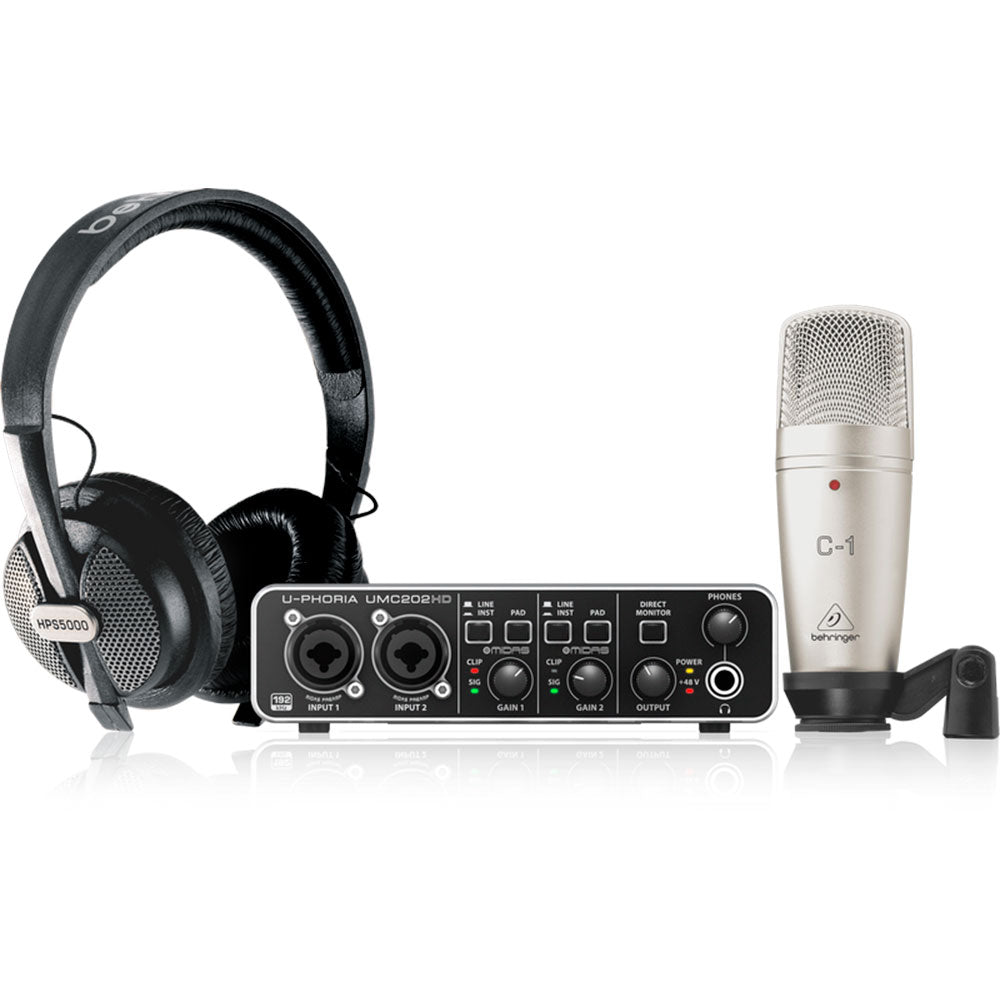 PACK DE GRABACION PROFESIONAL BEHRINGER INCLUYE UM2 U-PHORIA STUDIO