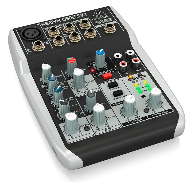 MEZCLADORA 1 CANAL MONO 4 STEREO XENYX-Q502 USB BEHRINGER
