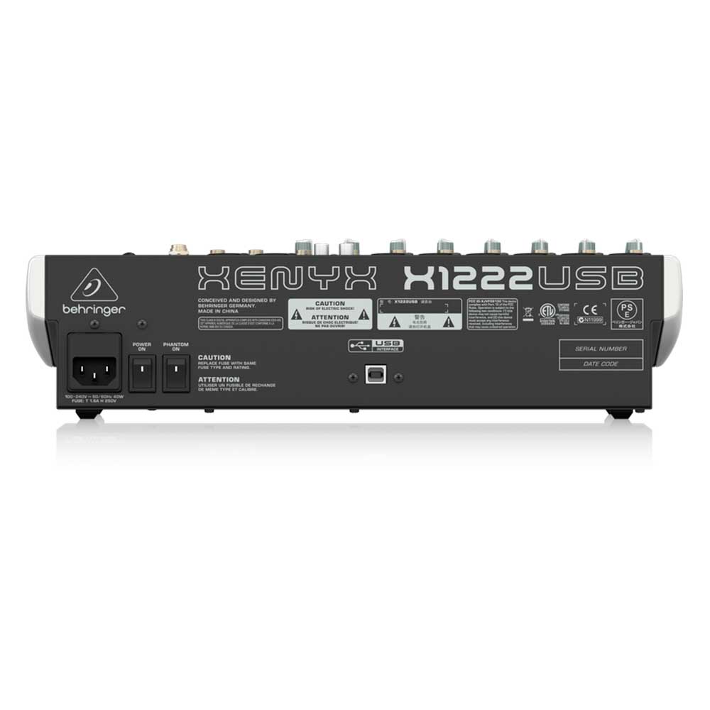 MEZCLADORA DE 12 CANALES CON EFECTOS,ECUALIZADOR Y USB BEHRINGER X-1222USB