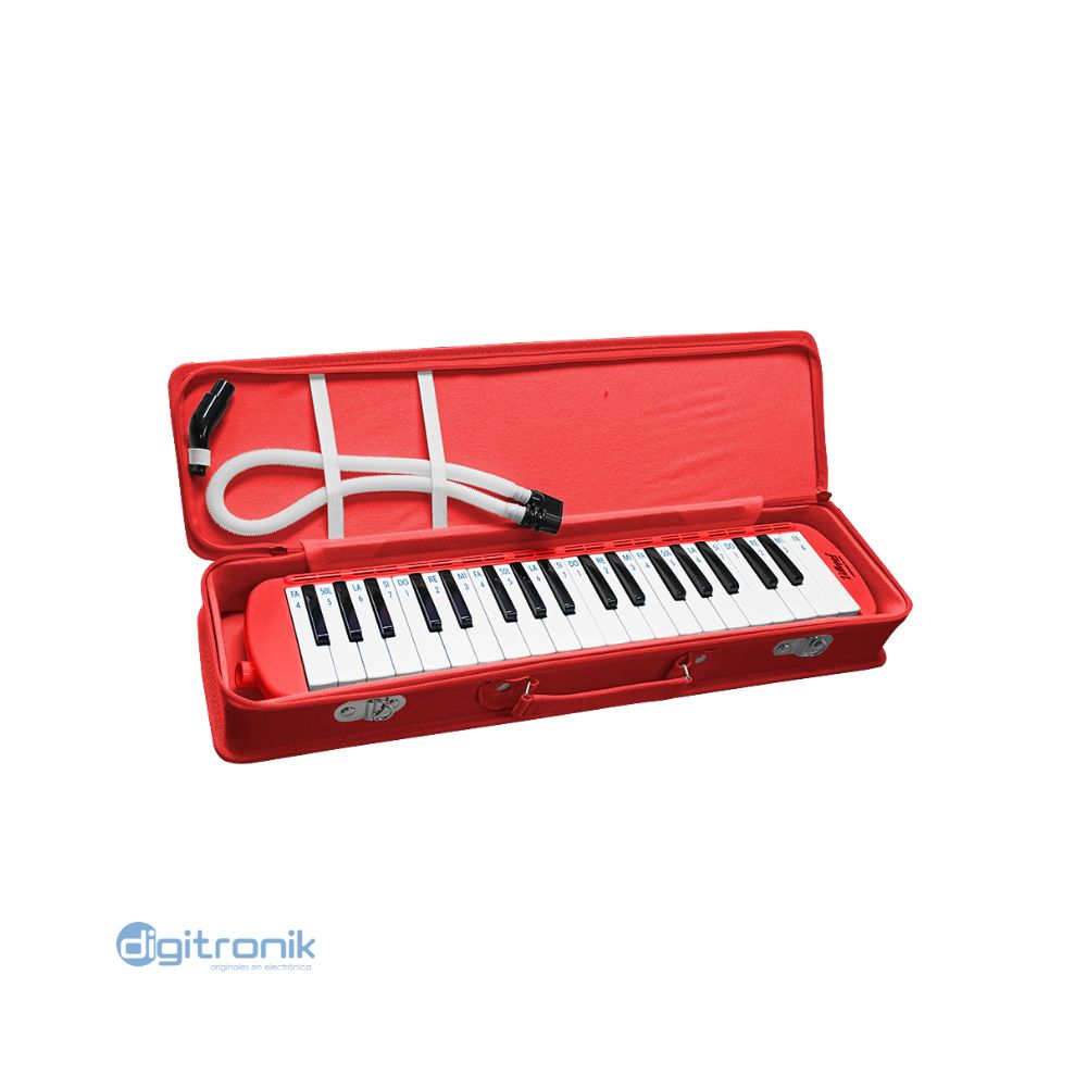 MELODICAS 37 TECLAS ROJO C/ESTUCHE "VILLEGAS" VGS-37KN-RD