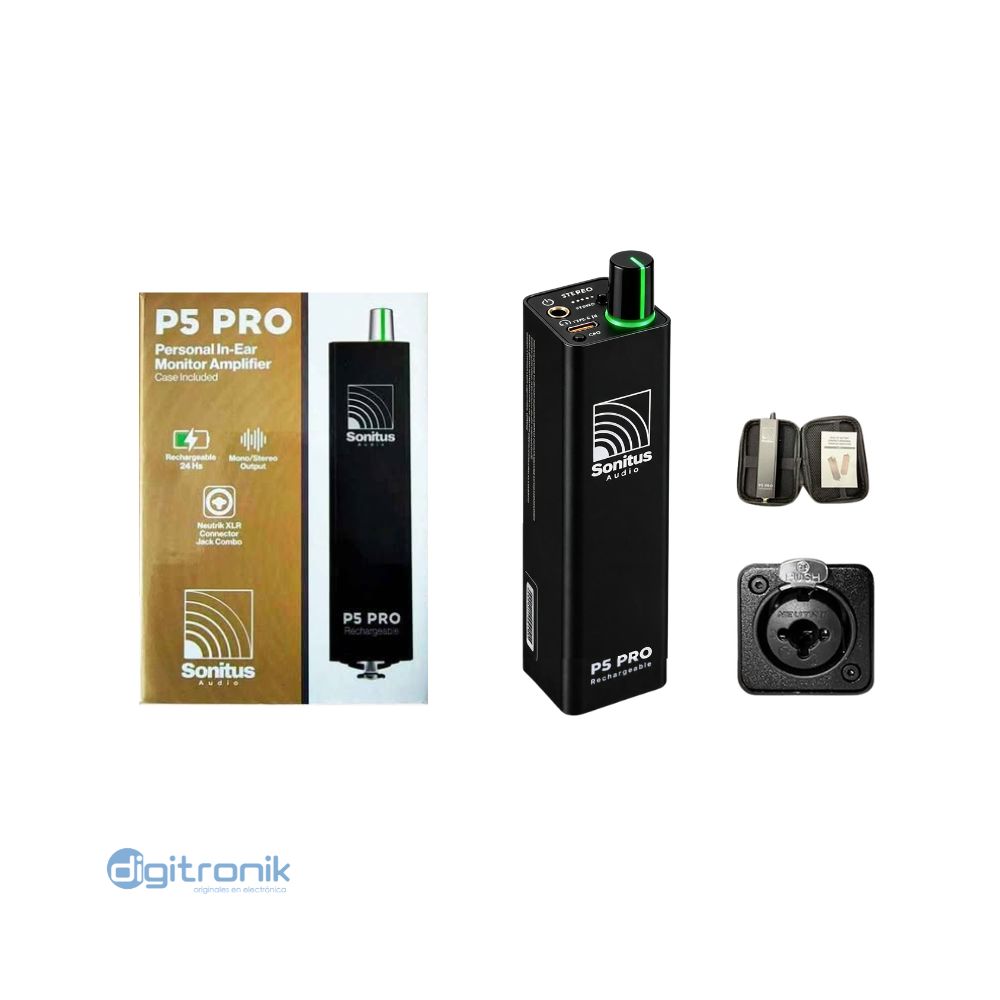 SONITUS P5PRO AMPLIFICADOR PARA AUDIFONOS CON BATERIA
