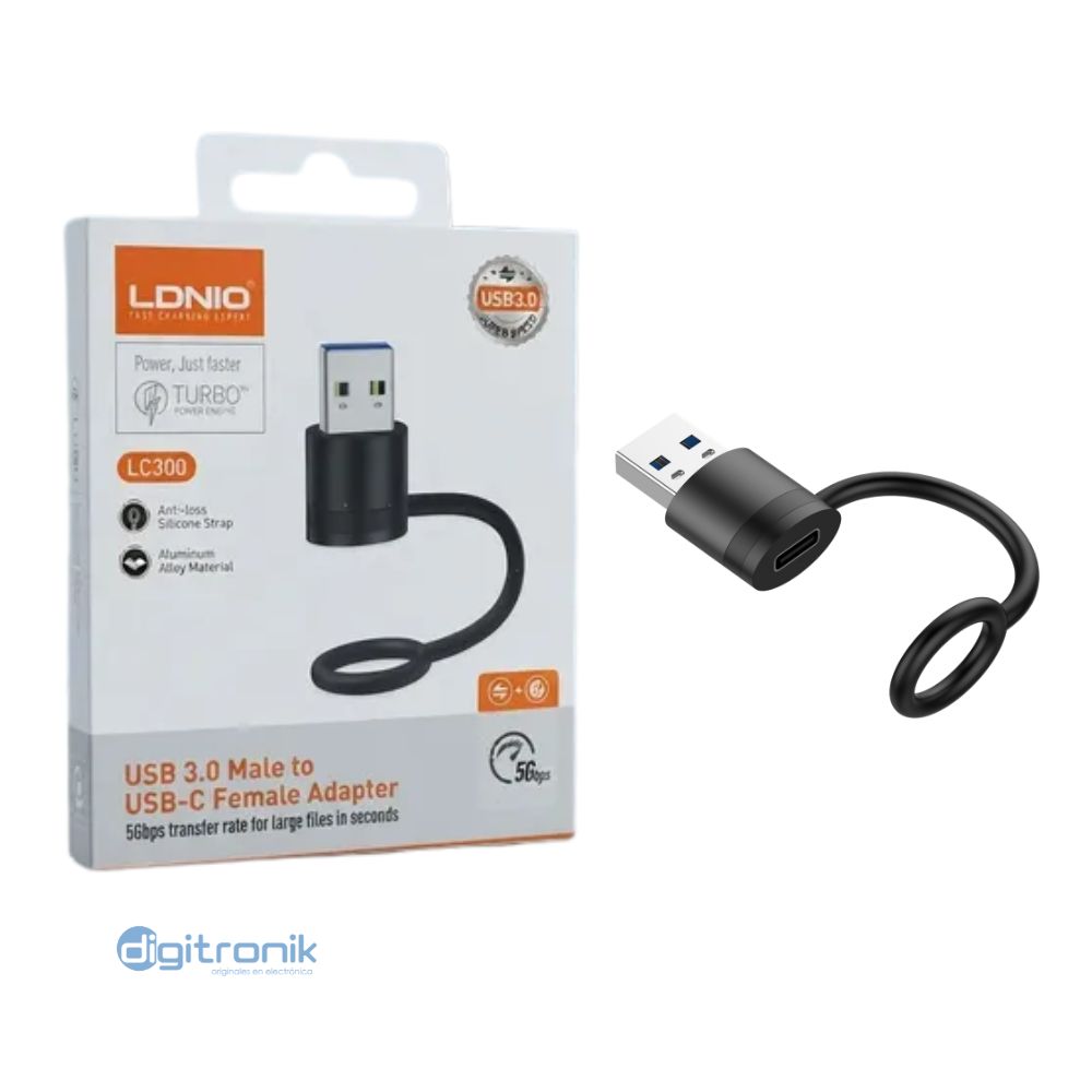 ADAPTADOR PORTÁTIL USB 3.0 USB-C LDNIO LC300