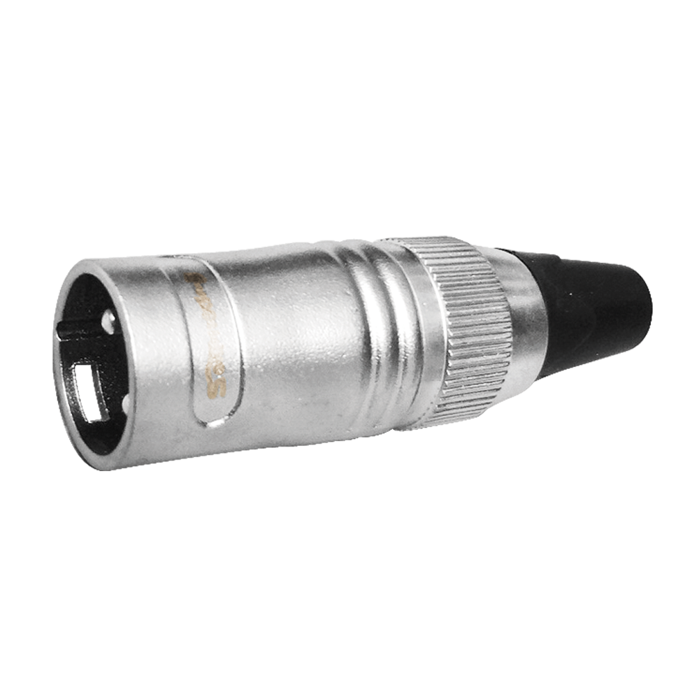 PLUG CANON BAÑADO EN CROMO SATINADO SK CA526(3P) SOUNDKING