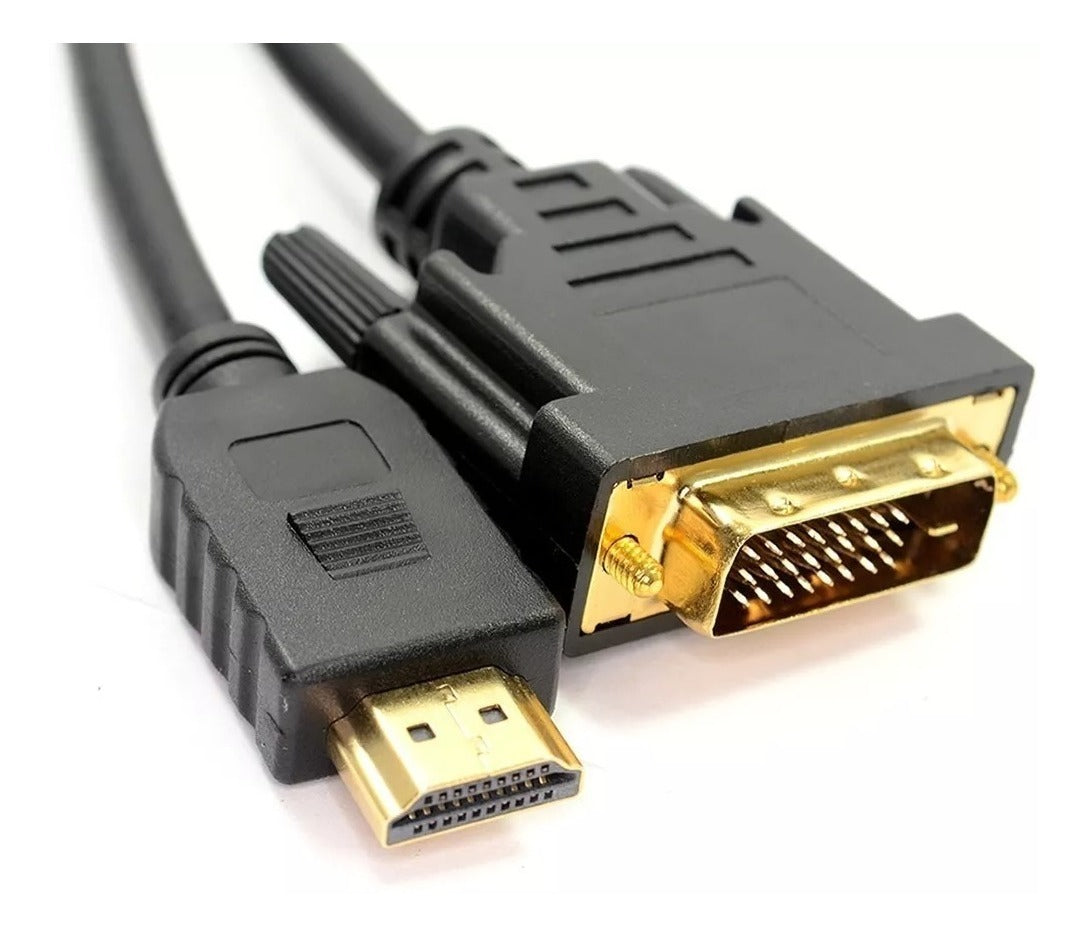 CABLE HDMI TO DVI 24+1 - 1.8MTS PE-HD0167