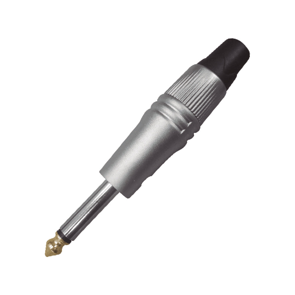 PLUG MONO 6.3MM BAÑADO CROMADO SATINADO SOUNDKING CC626