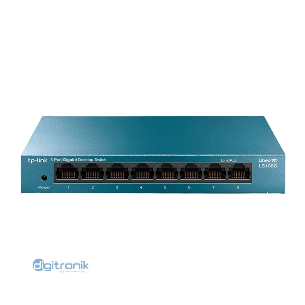 TP-LINK SWITCH GIGABIT 8 PTOS 10/100/1000MBPS LS108G