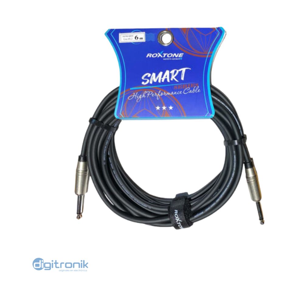 CABLE DE INSTRUMENTO PLUG 6 METROS ROXTONE SGJJ100L6