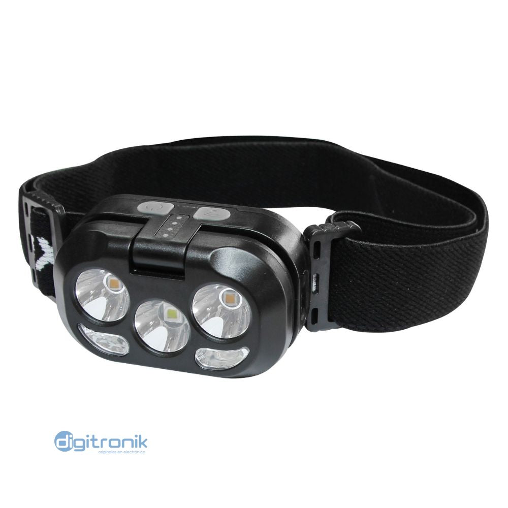 LINTERNA FRONTAL RECARGABLE CON SENSOR OPALUX 5W OP-9109