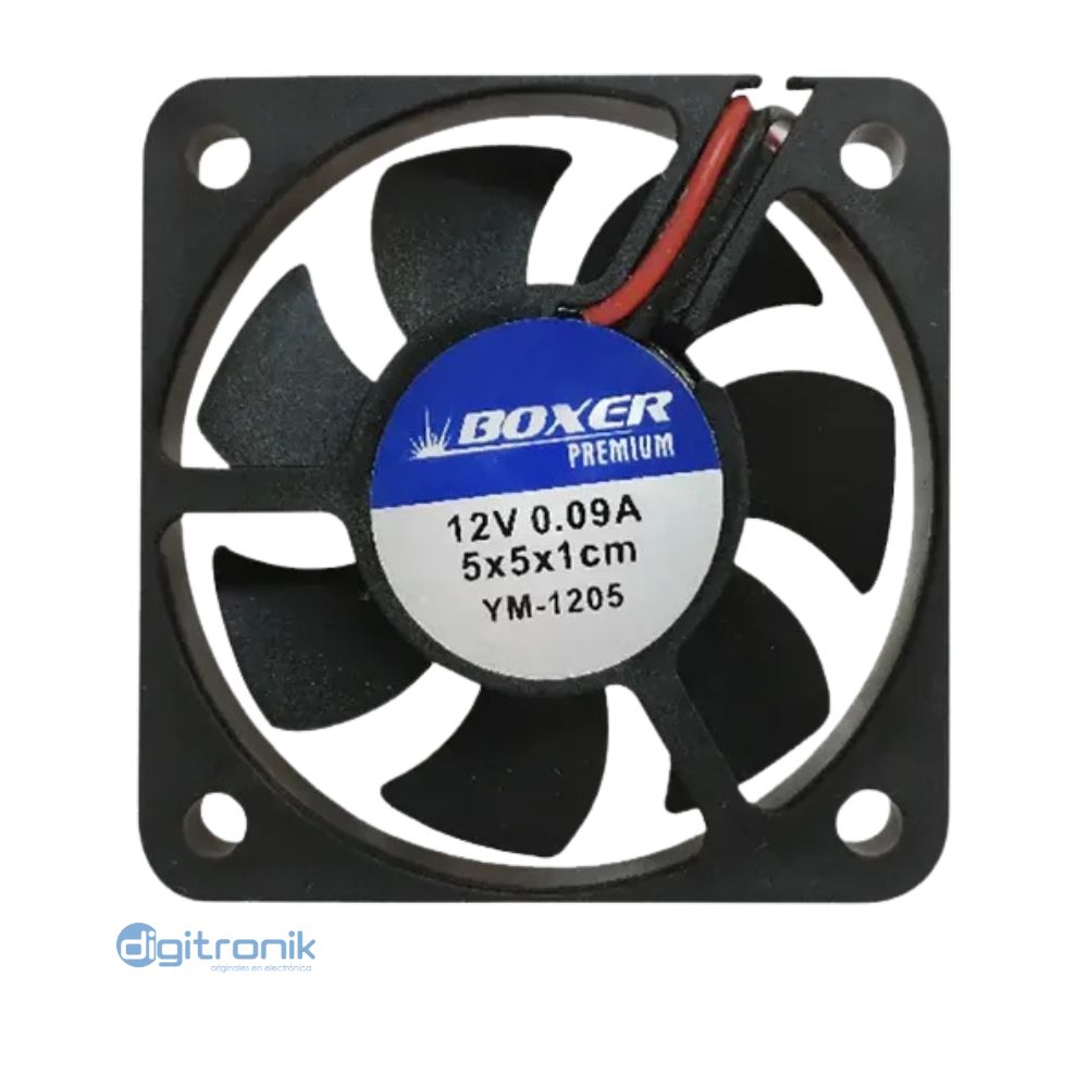 VENTILADOR 5X5X1CM 12VDC 0.09A BOXER YM-1205