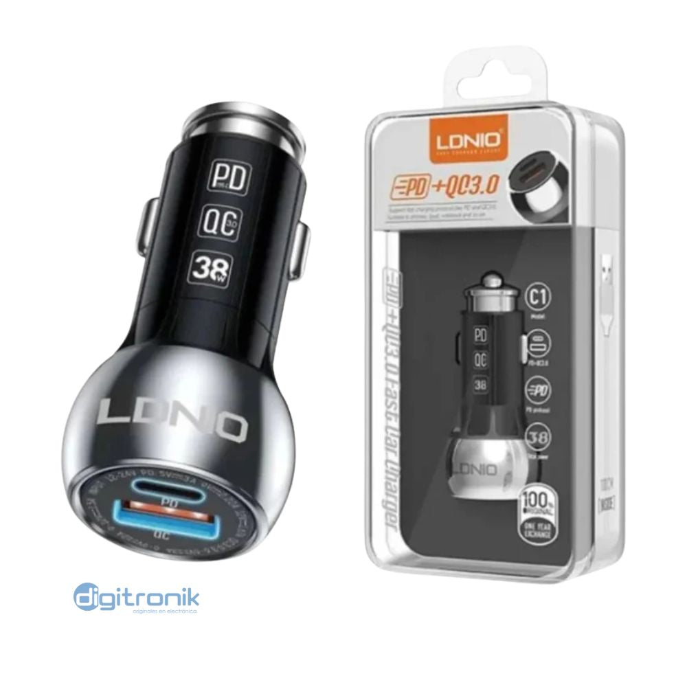 CARGADOR PARA AUTO C-C LDNIO C1